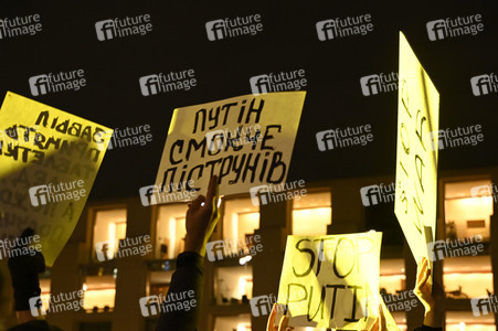 Demonstration gegen den Krieg in der Ukraine in Berlin