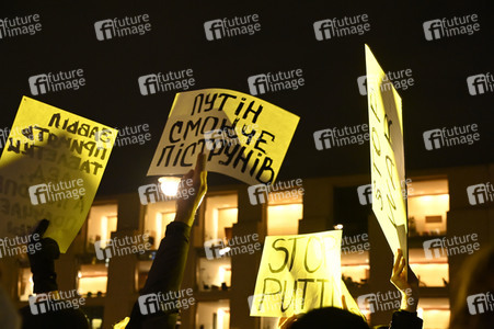 Demonstration gegen den Krieg in der Ukraine in Berlin