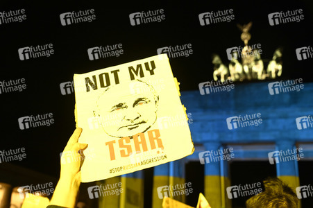 Demonstration gegen den Krieg in der Ukraine in Berlin