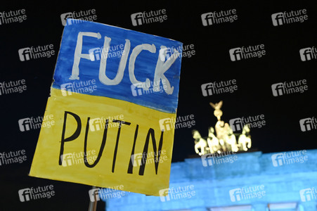 Demonstration gegen den Krieg in der Ukraine in Berlin