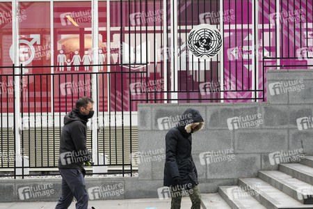 Impressionen aus New York nach dem Einmarsch Russlands in die Ukraine