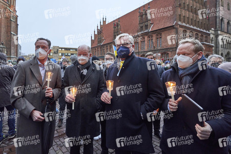 'Lichter für den Frieden' Friedensgebet und Kundgebung für die Ukraine in Hannover
