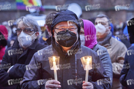 'Lichter für den Frieden' Friedensgebet und Kundgebung für die Ukraine in Hannover