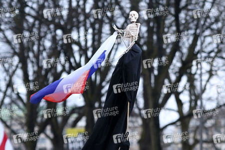 Demonstration gegen den Krieg in der Ukraine in Hamburg