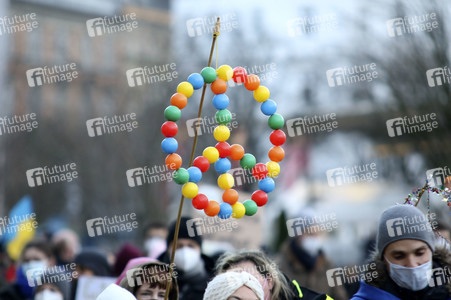 Demonstration gegen den Krieg in der Ukraine in Hamburg
