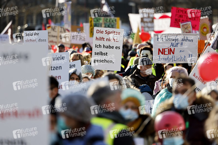 Coronademo in Düsseldorf