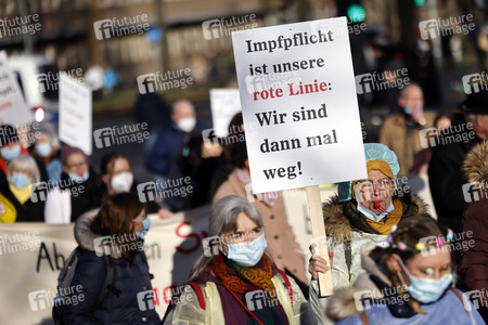 Coronademo in Düsseldorf