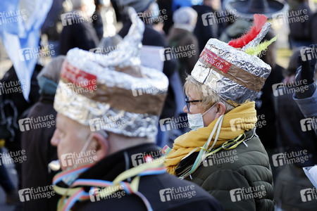 Coronademo in Düsseldorf