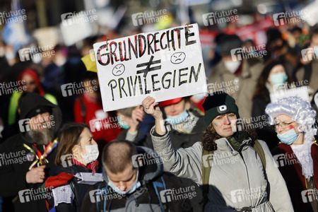 Coronademo in Düsseldorf