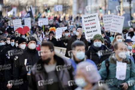 Coronademo in Düsseldorf