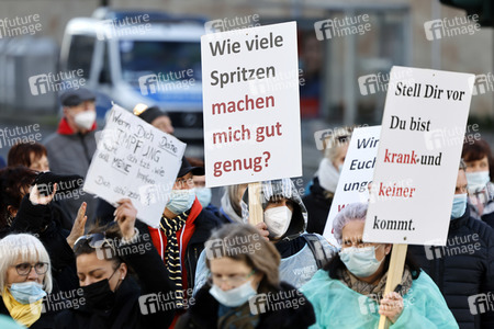 Coronademo in Düsseldorf