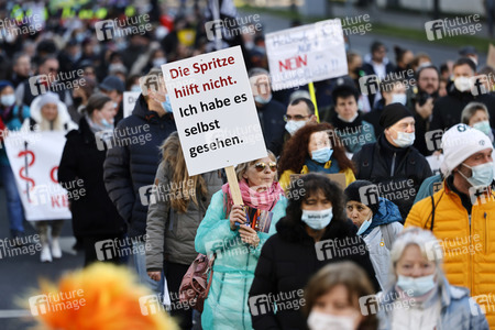 Coronademo in Düsseldorf