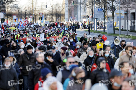 Coronademo in Düsseldorf