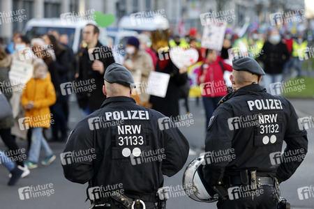 Coronademo in Düsseldorf