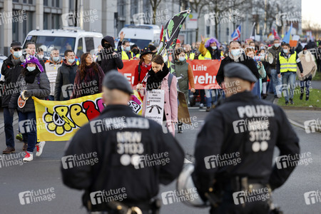 Coronademo in Düsseldorf