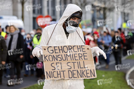 Coronademo in Düsseldorf