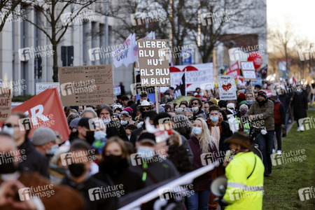 Coronademo in Düsseldorf