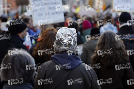 Coronademo in Düsseldorf