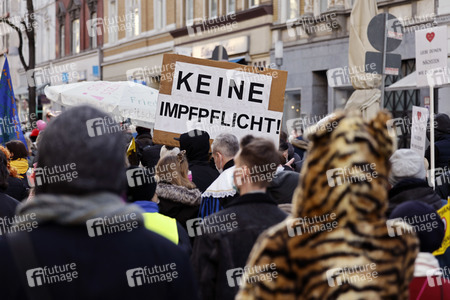 Coronademo in Düsseldorf