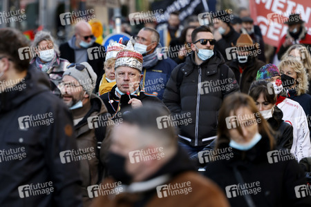 Coronademo in Düsseldorf