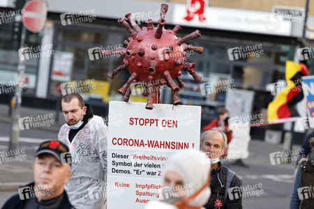 Coronademo in Düsseldorf