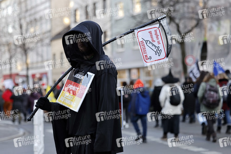 Coronademo in Düsseldorf
