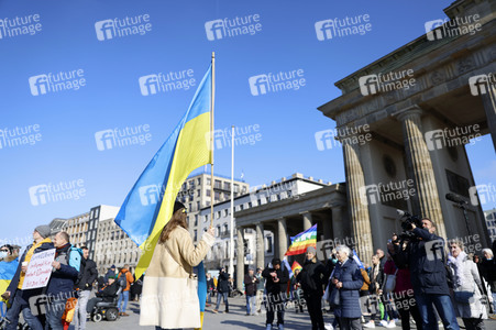 Großdemonstration gegen den Krieg in der Ukraine in Berlin