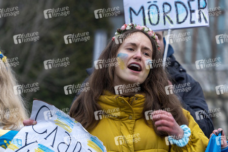 Großdemonstration gegen den Krieg in der Ukraine in Berlin