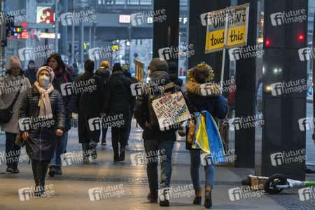 Großdemonstration gegen den Krieg in der Ukraine in Berlin
