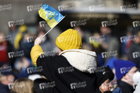 Demonstration gegen den Krieg in der Ukraine in Köln