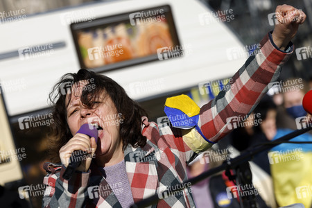 Demonstration gegen den Krieg in der Ukraine in Köln
