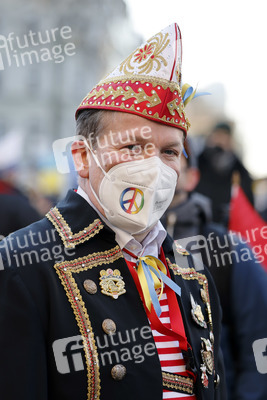 Friedensdemo am Rosenmontag in Köln