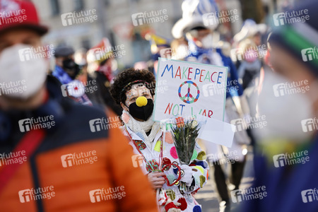 Friedensdemo am Rosenmontag in Köln