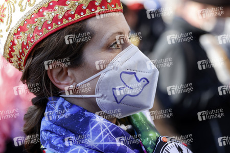 Friedensdemo am Rosenmontag in Köln