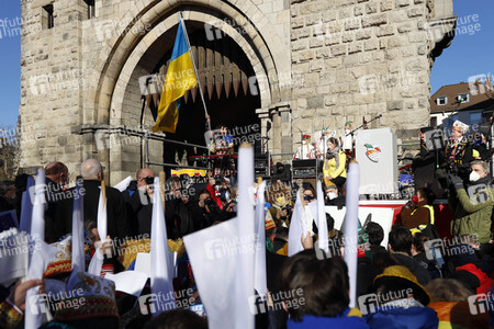 Friedensdemo am Rosenmontag in Köln