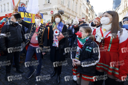 Friedensdemo am Rosenmontag in Köln