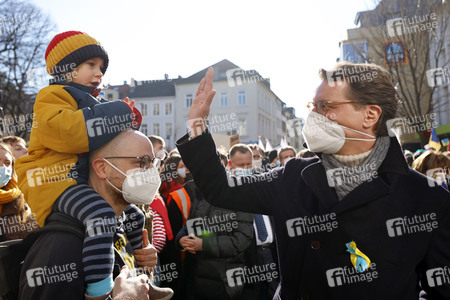 Friedensdemo am Rosenmontag in Köln