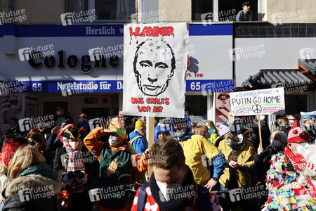 Friedensdemo am Rosenmontag in Köln