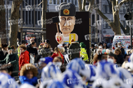 Friedensdemo am Rosenmontag in Köln