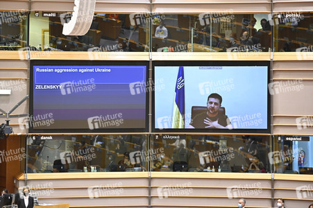 Debatte zur Aggression Russlands gegen die Ukraine im Europäischen Parlament in Brüssel