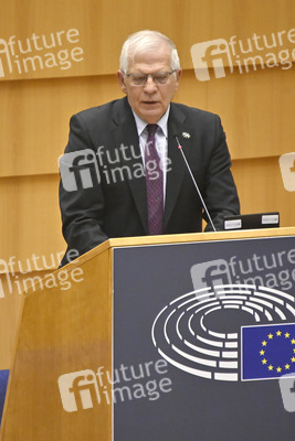 Debatte zur Aggression Russlands gegen die Ukraine im Europäischen Parlament in Brüssel