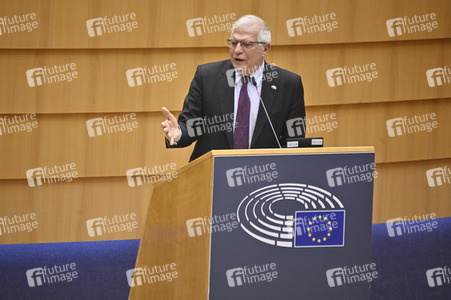 Debatte zur Aggression Russlands gegen die Ukraine im Europäischen Parlament in Brüssel