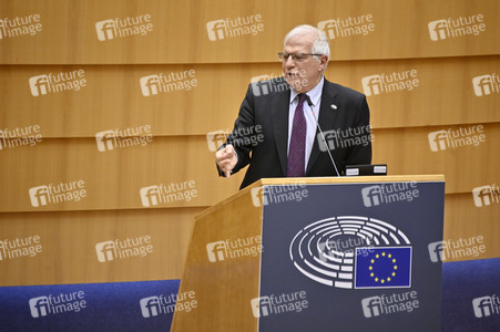 Debatte zur Aggression Russlands gegen die Ukraine im Europäischen Parlament in Brüssel