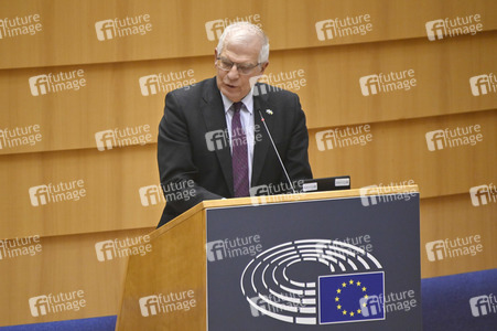 Debatte zur Aggression Russlands gegen die Ukraine im Europäischen Parlament in Brüssel