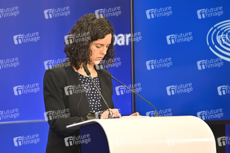 Presskonferenz der Fraktion GUE/NGL im EU-Parlament in Brüssel