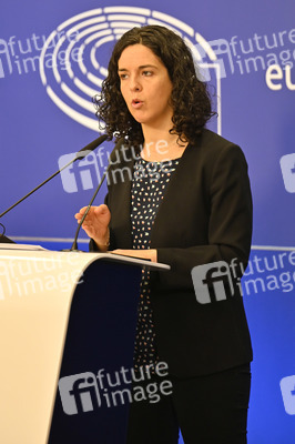 Presskonferenz der Fraktion GUE/NGL im EU-Parlament in Brüssel