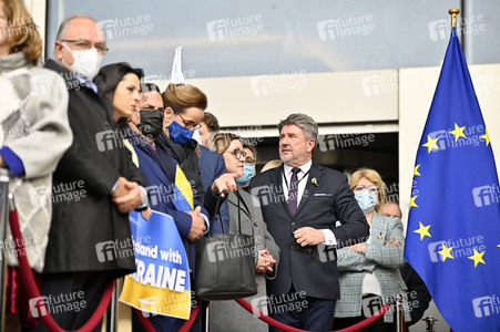 Ukraine Demonstration vor dem EU-Parlament in Brüssel