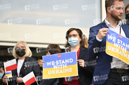 Ukraine Demonstration vor dem EU-Parlament in Brüssel