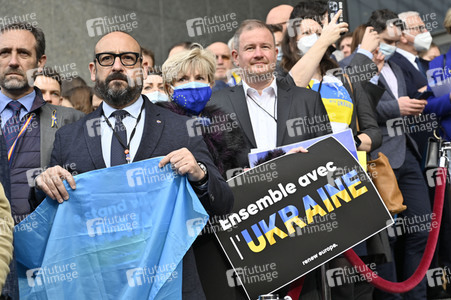 Ukraine Demonstration vor dem EU-Parlament in Brüssel