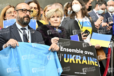 Ukraine Demonstration vor dem EU-Parlament in Brüssel